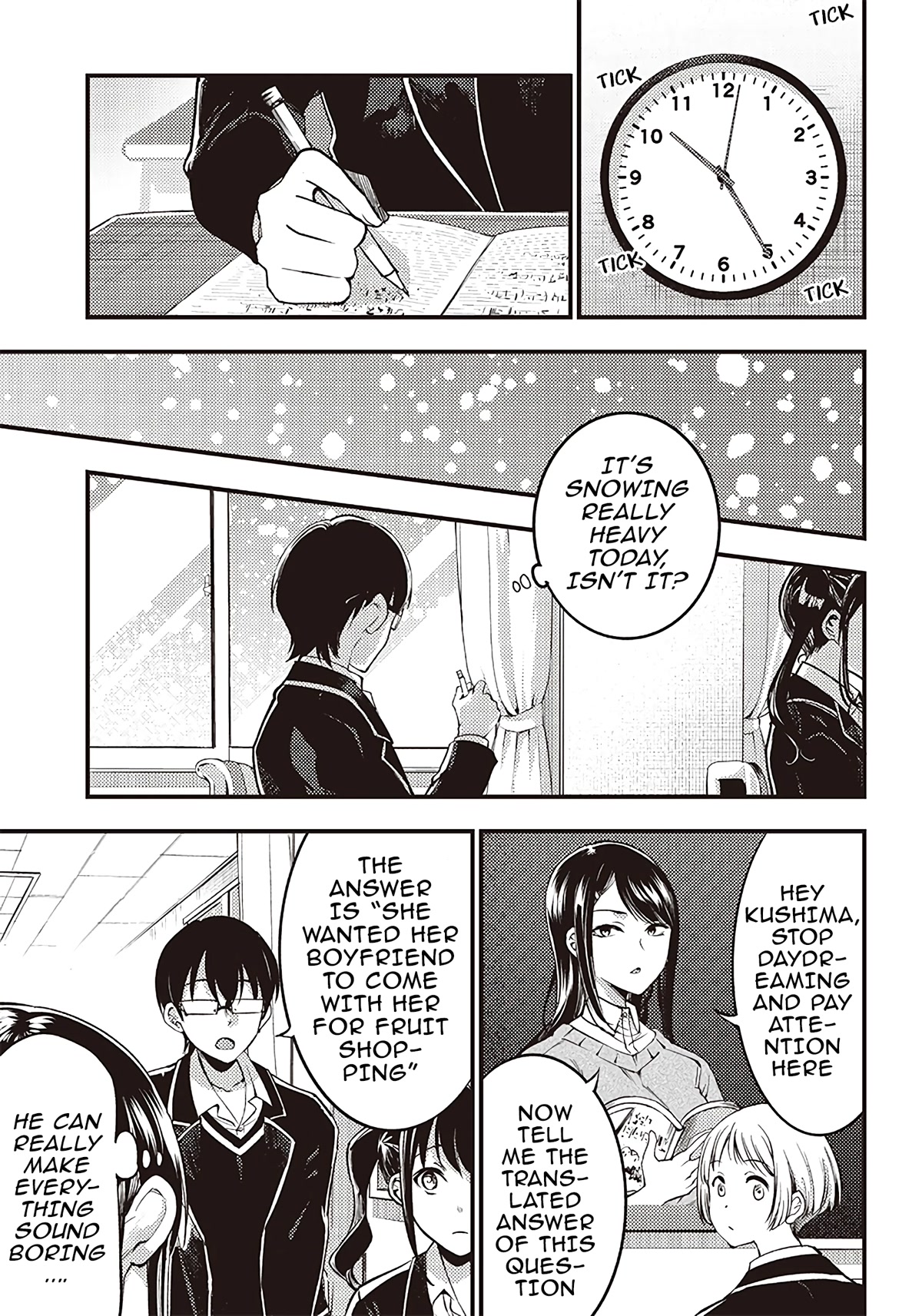 Yuzukawa-san wa, Sasshite Hoshii. Chapter 34 page 3 - Chapter 34: The day it snowed