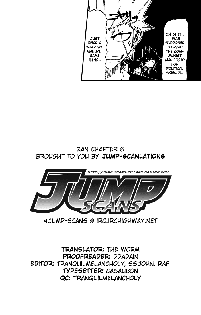 Zan Chapter 8 page 20 - Chapter 8: Tsukihima's Whereabouts