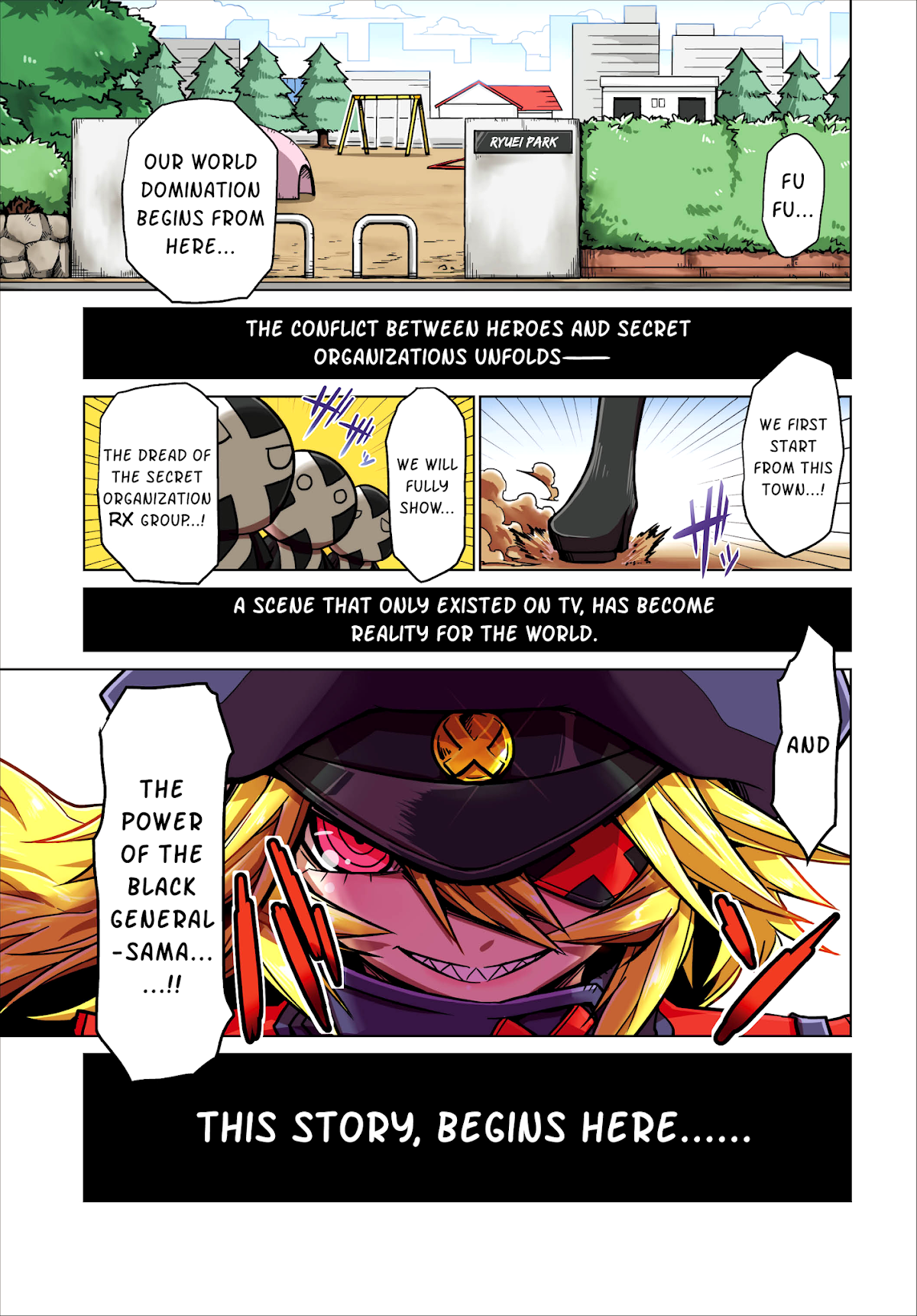 Zannen Jokanbu Black General-san Chapter 1 page 3 - Chapter 1: World Domination Start
