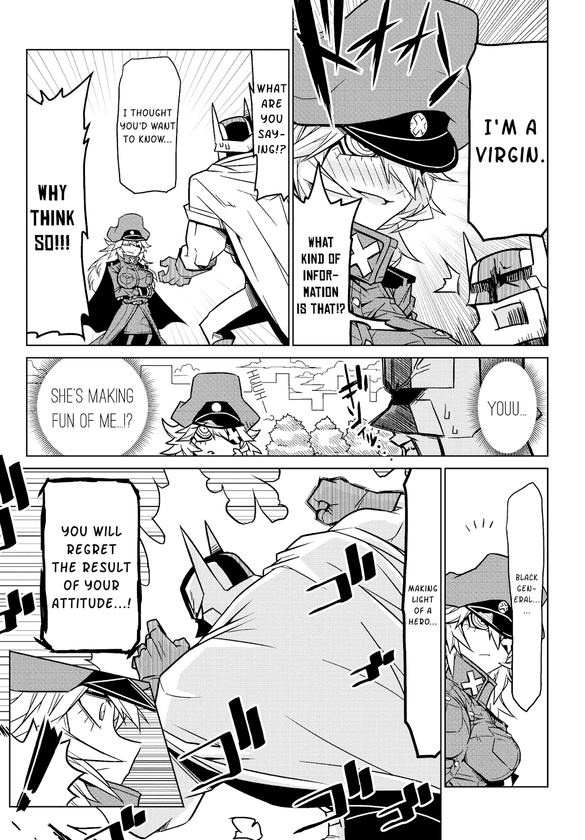Zannen Jokanbu Black General-san Chapter 1 page 8 - Chapter 1: World Domination Start