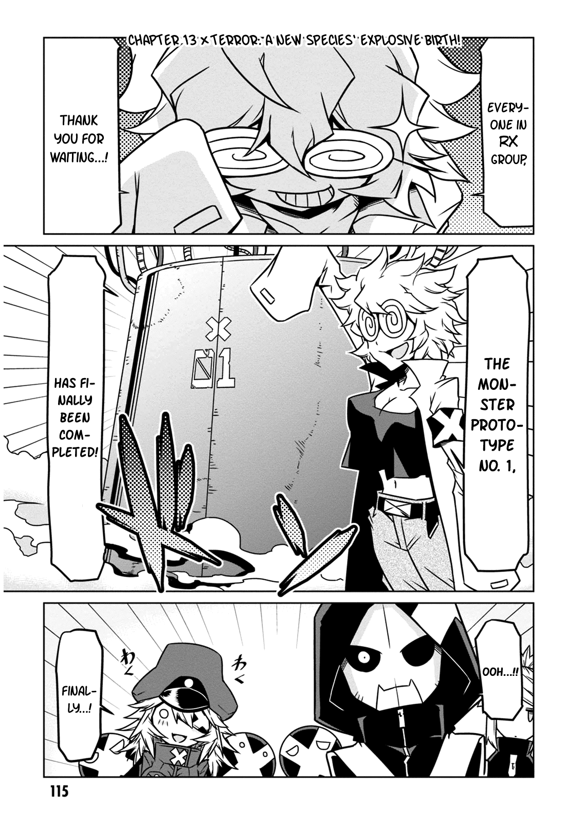 Zannen Jokanbu Black General-san Chapter 13 page 1 - Chapter 13: Terror: A New Species' Explosive Birth!