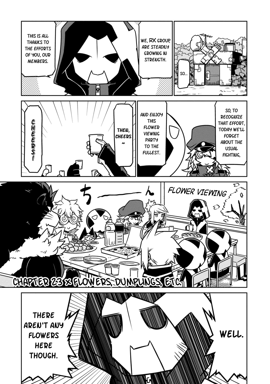 Zannen Jokanbu Black General-san Chapter 23 page 1 - Chapter 23: Flowers, Dumplings, etc.