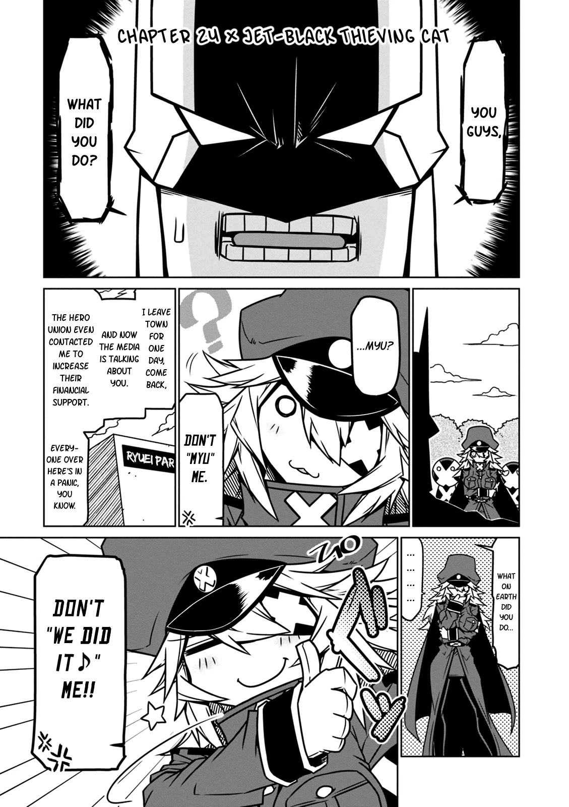 Zannen Jokanbu Black General-san Chapter 24 page 1 - Chapter 24: Jet-Black Thieving Cat