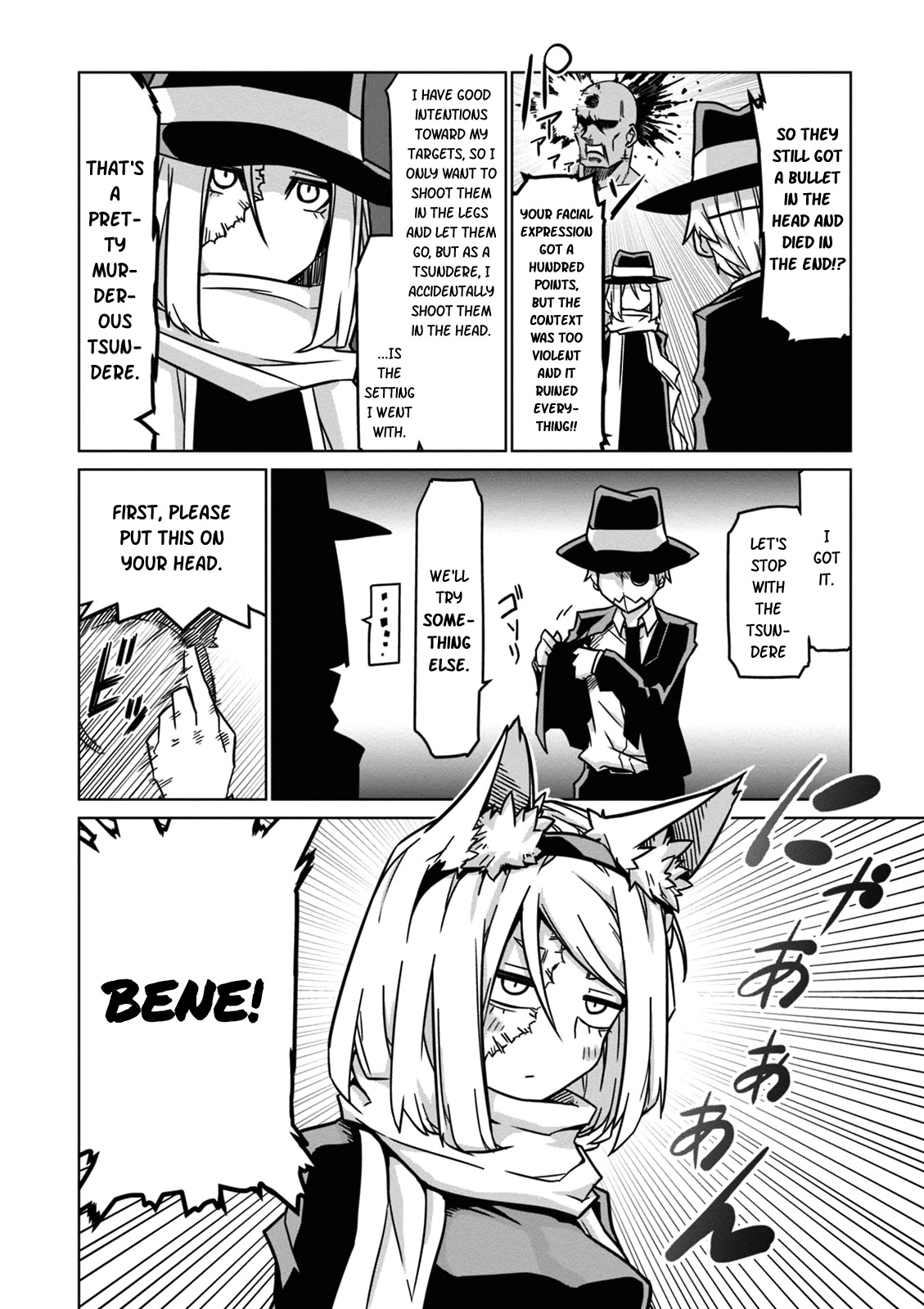 Zannen Jokanbu Black General-san Chapter 33.5 page 8 - Chapter 33.5: Special One Shot x The Hitwoman and the Masked Man