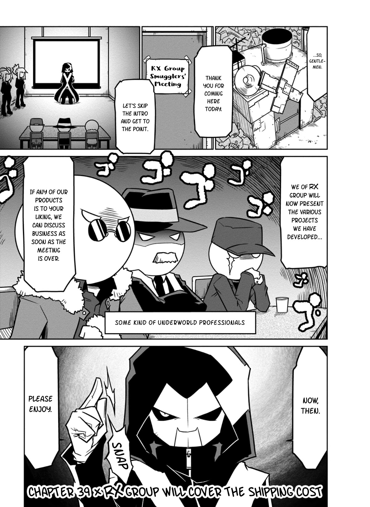 Zannen Jokanbu Black General-san Chapter 39 page 1 - Chapter 39: RX Group Will Cover the Shipping Cost