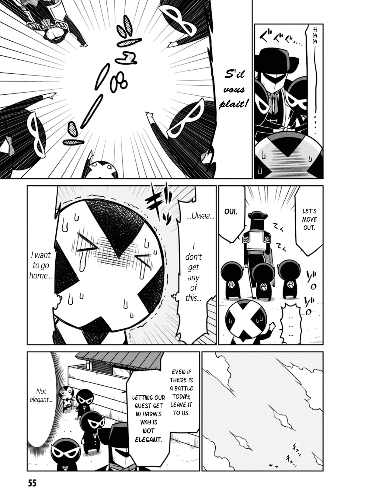 Zannen Jokanbu Black General-san Chapter 40 page 3 - Chapter 40: Attack of the Evil Organization Next Door