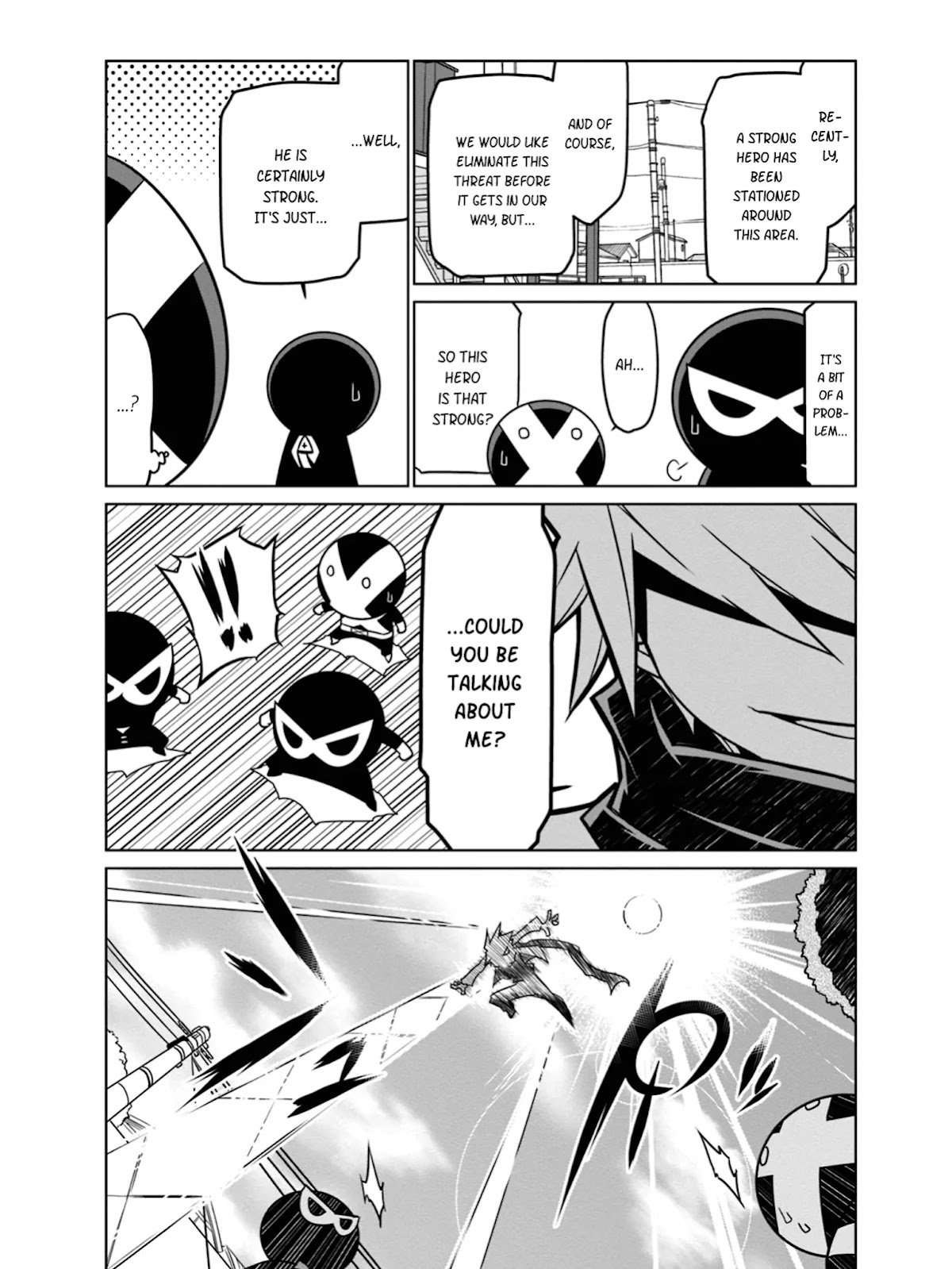 Zannen Jokanbu Black General-san Chapter 40 page 4 - Chapter 40: Attack of the Evil Organization Next Door