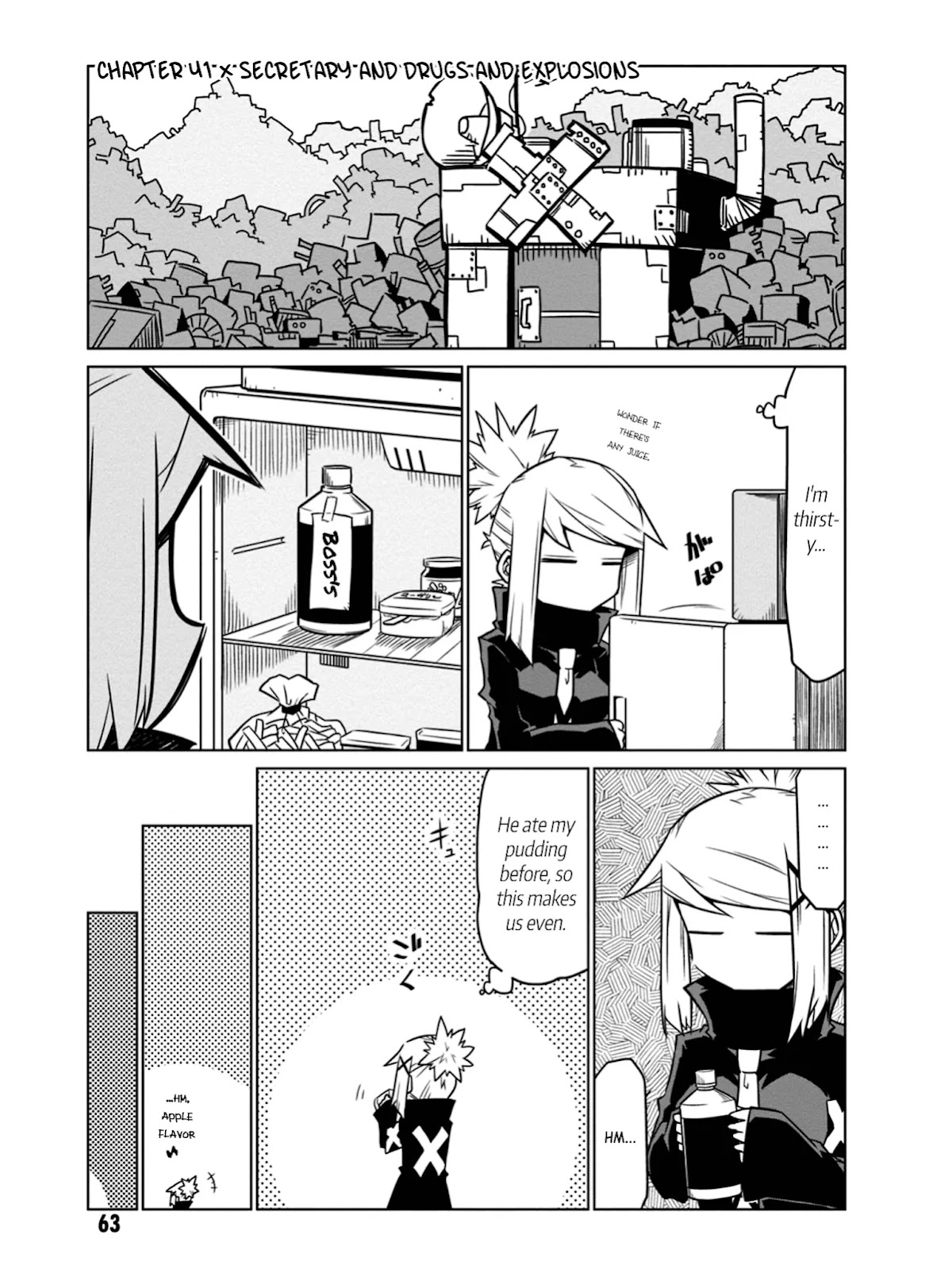 Zannen Jokanbu Black General-san Chapter 41 page 1 - Chapter 41: Secretary and Drugs and Explosions