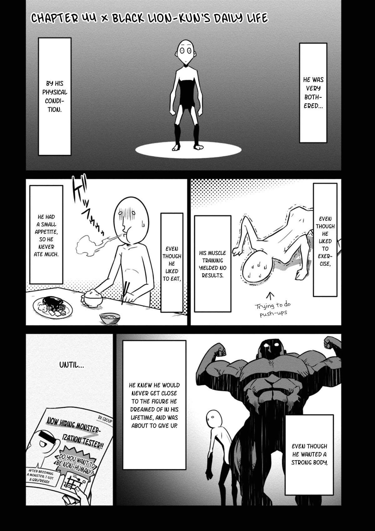 Zannen Jokanbu Black General-san Chapter 44 page 1 - Chapter 44: Black Lion-kun's Daily Life