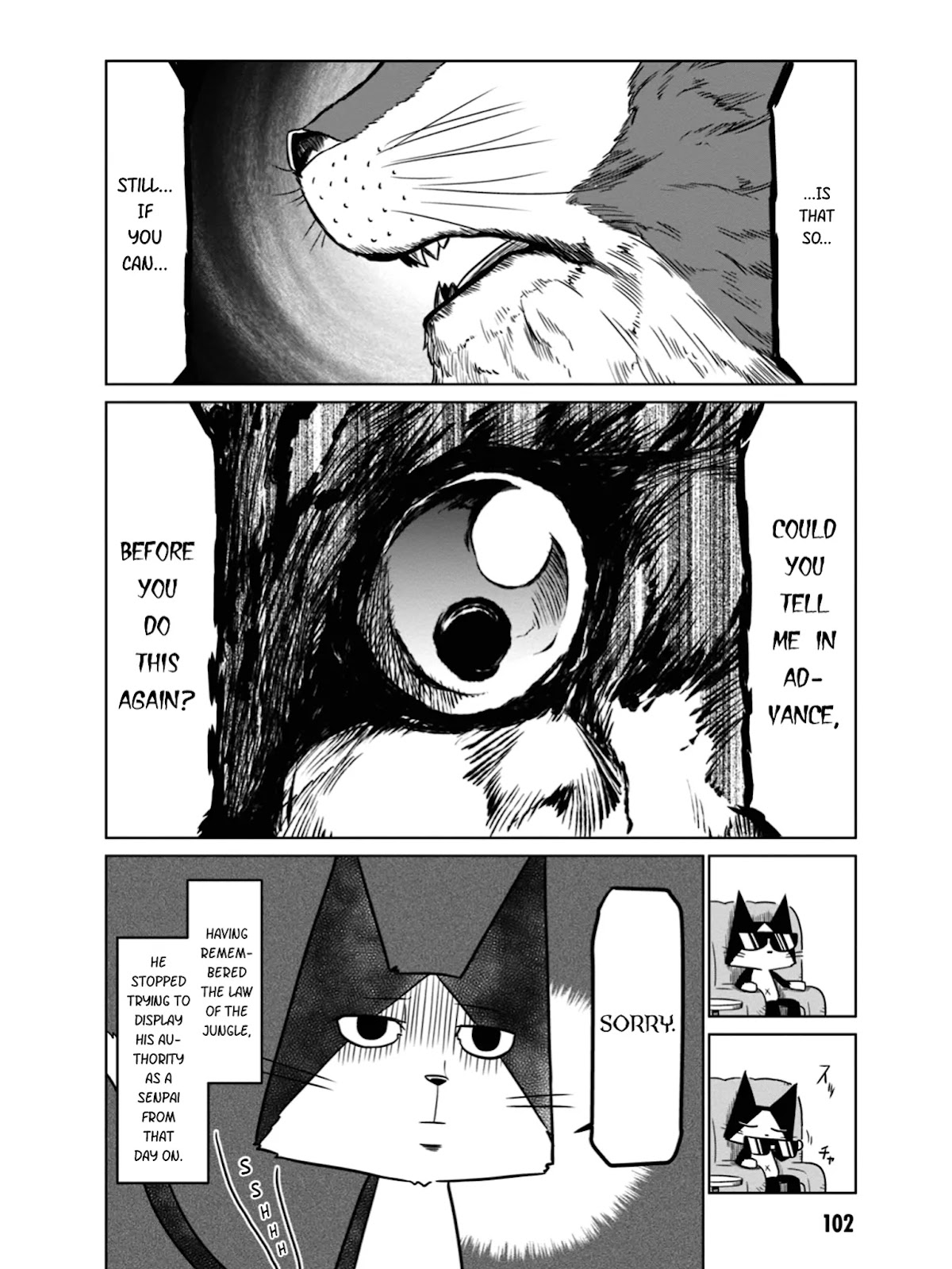 Zannen Jokanbu Black General-san Chapter 44 page 10 - Chapter 44: Black Lion-kun's Daily Life