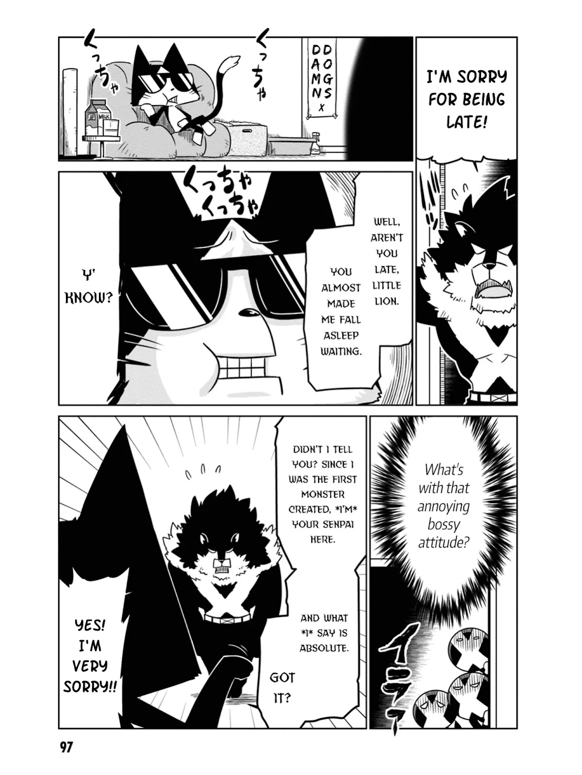Zannen Jokanbu Black General-san Chapter 44 page 5 - Chapter 44: Black Lion-kun's Daily Life