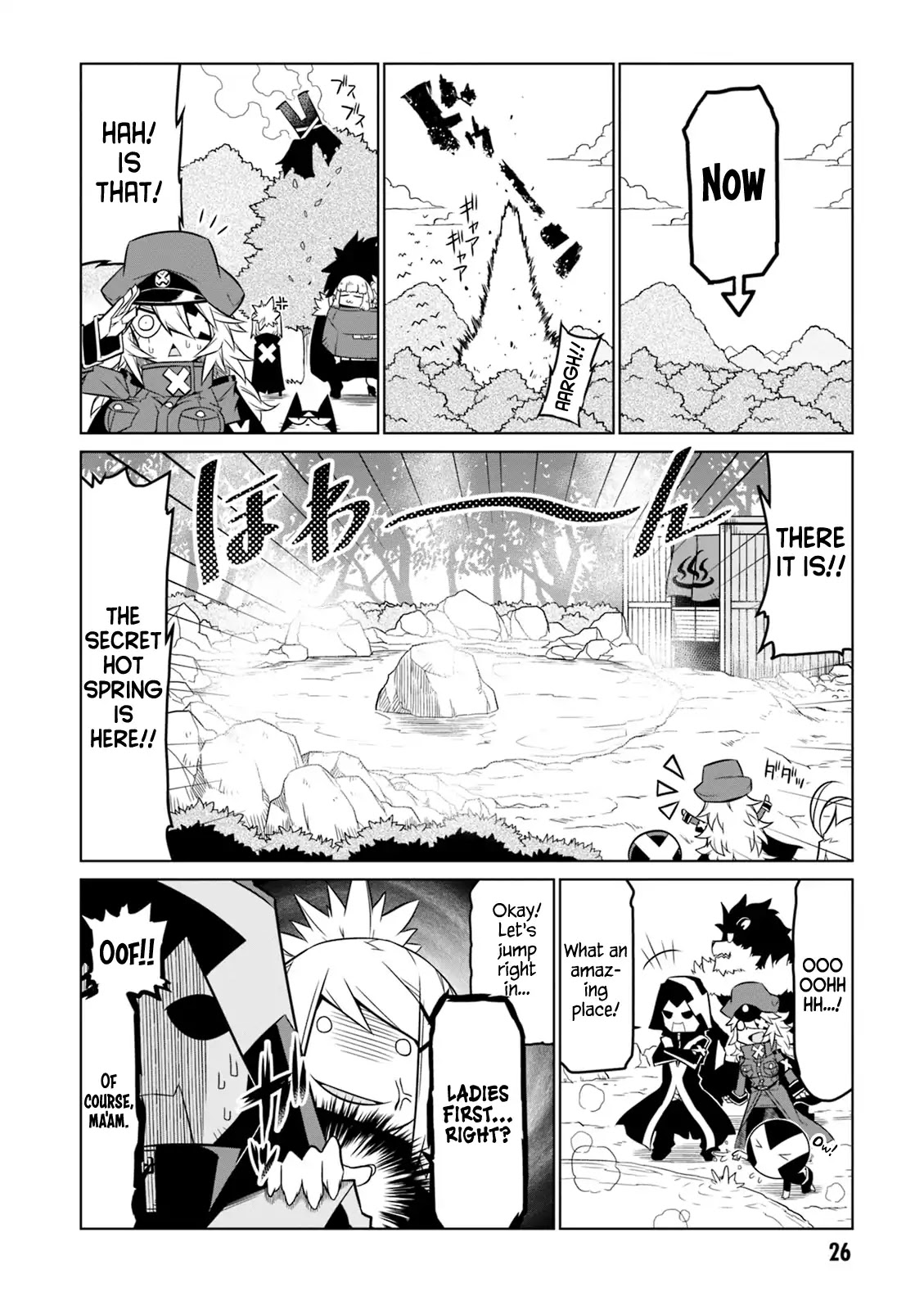 Zannen Jokanbu Black General-san Chapter 52 page 4 - Chapter 52: Secretary - Heat Escape - Secret Hot Spring
