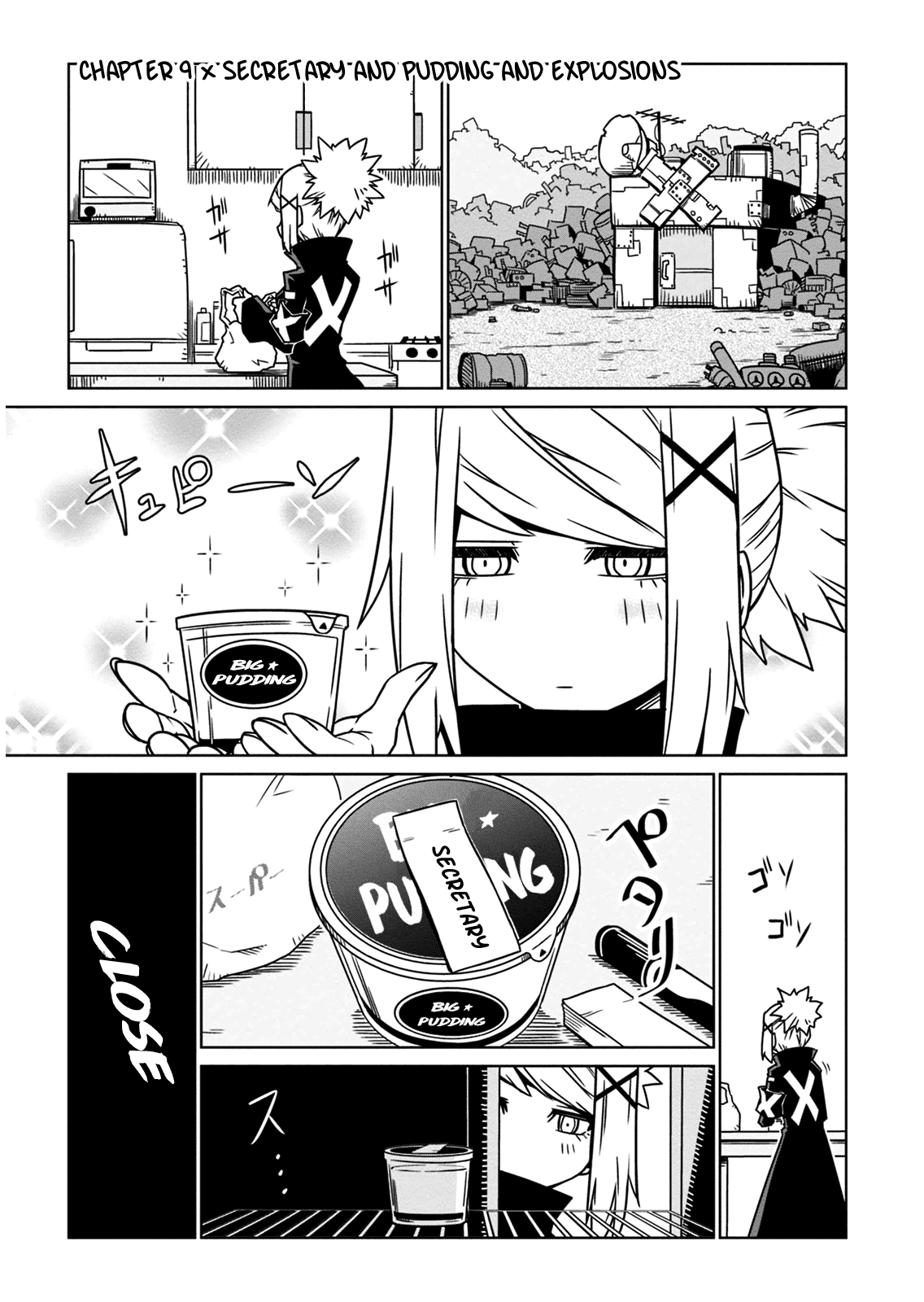 Zannen Jokanbu Black General-san Chapter 9 page 1 - Chapter 9: Secretary and Pudding and Explosions