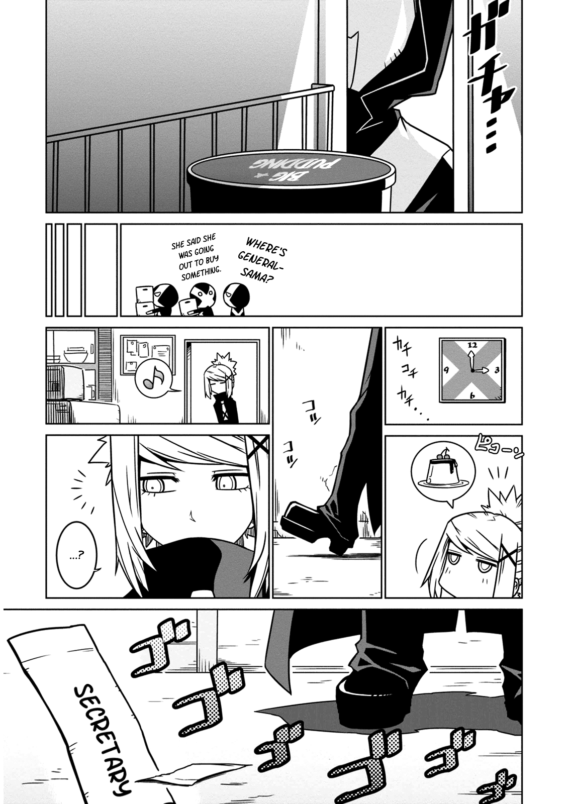 Zannen Jokanbu Black General-san Chapter 9 page 7 - Chapter 9: Secretary and Pudding and Explosions