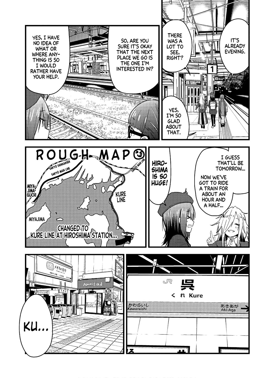 Zatsu Tabi: That's Journey Chapter 10 page 12 - Chapter 10: 9th Trip (Part 2) - The 3 girls' friendship deepens