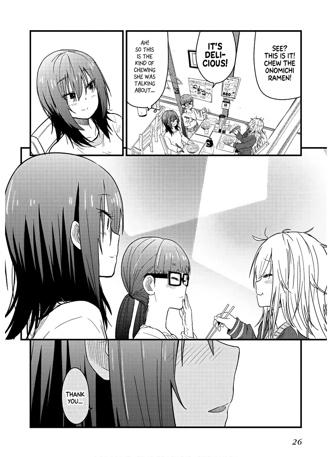 Zatsu Tabi: That's Journey Chapter 10 page 26 - Chapter 10: 9th Trip (Part 2) - The 3 girls' friendship deepens
