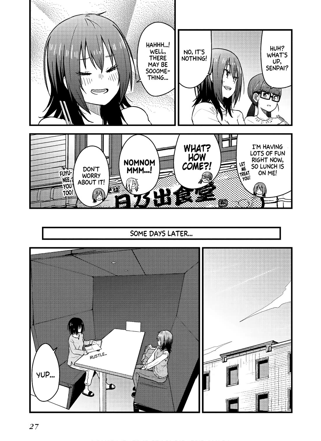 Zatsu Tabi: That's Journey Chapter 10 page 27 - Chapter 10: 9th Trip (Part 2) - The 3 girls' friendship deepens