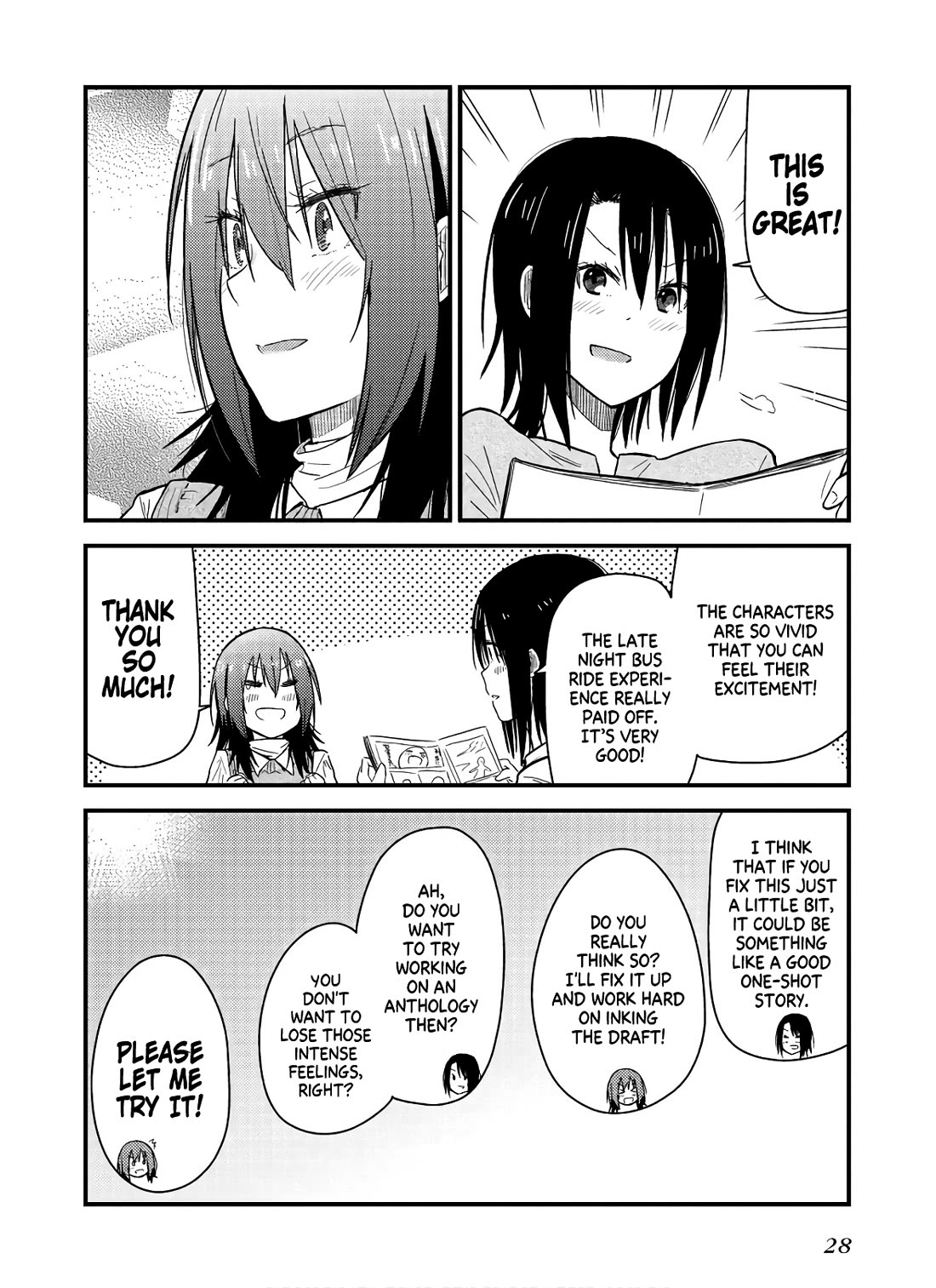 Zatsu Tabi: That's Journey Chapter 10 page 28 - Chapter 10: 9th Trip (Part 2) - The 3 girls' friendship deepens