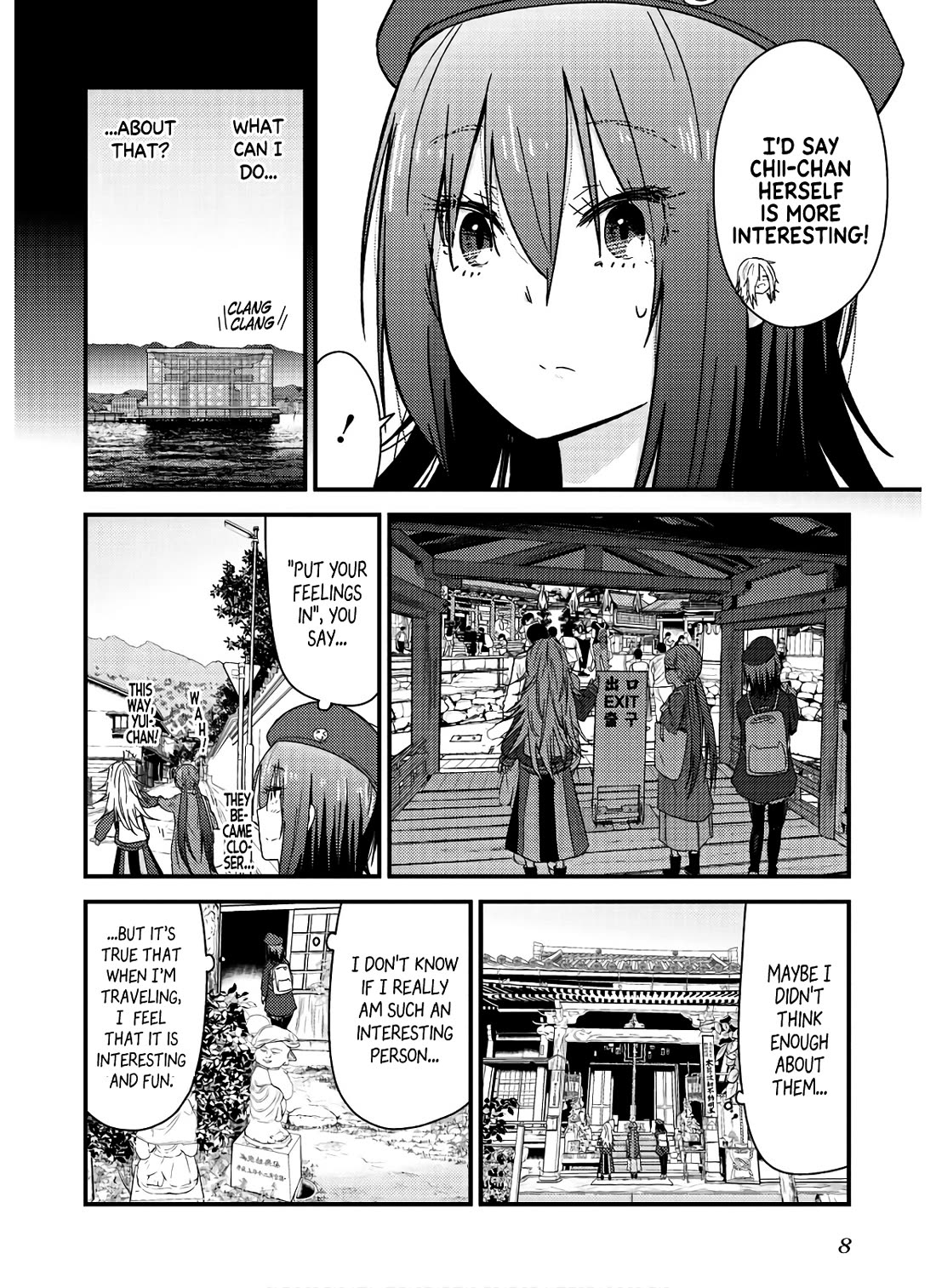 Zatsu Tabi: That's Journey Chapter 10 page 9 - Chapter 10: 9th Trip (Part 2) - The 3 girls' friendship deepens