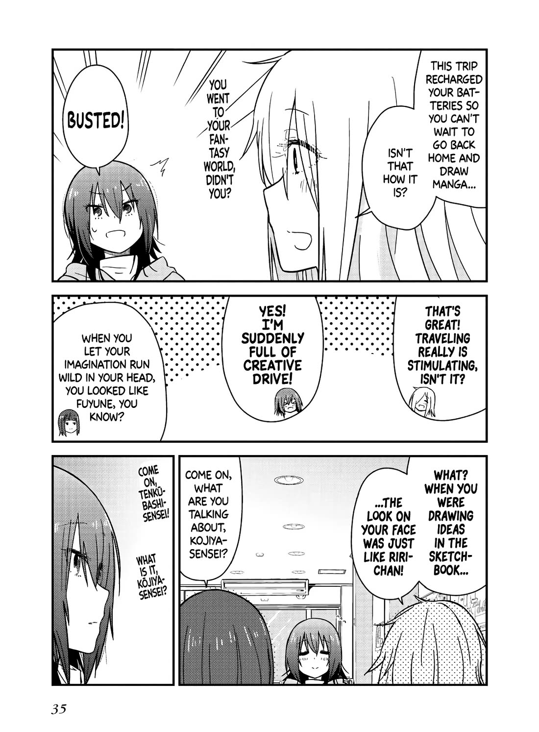 Zatsu Tabi: That's Journey Chapter 15 page 35 - Chapter 15: 13th Trip (Part 2) - Shrine visit with Master