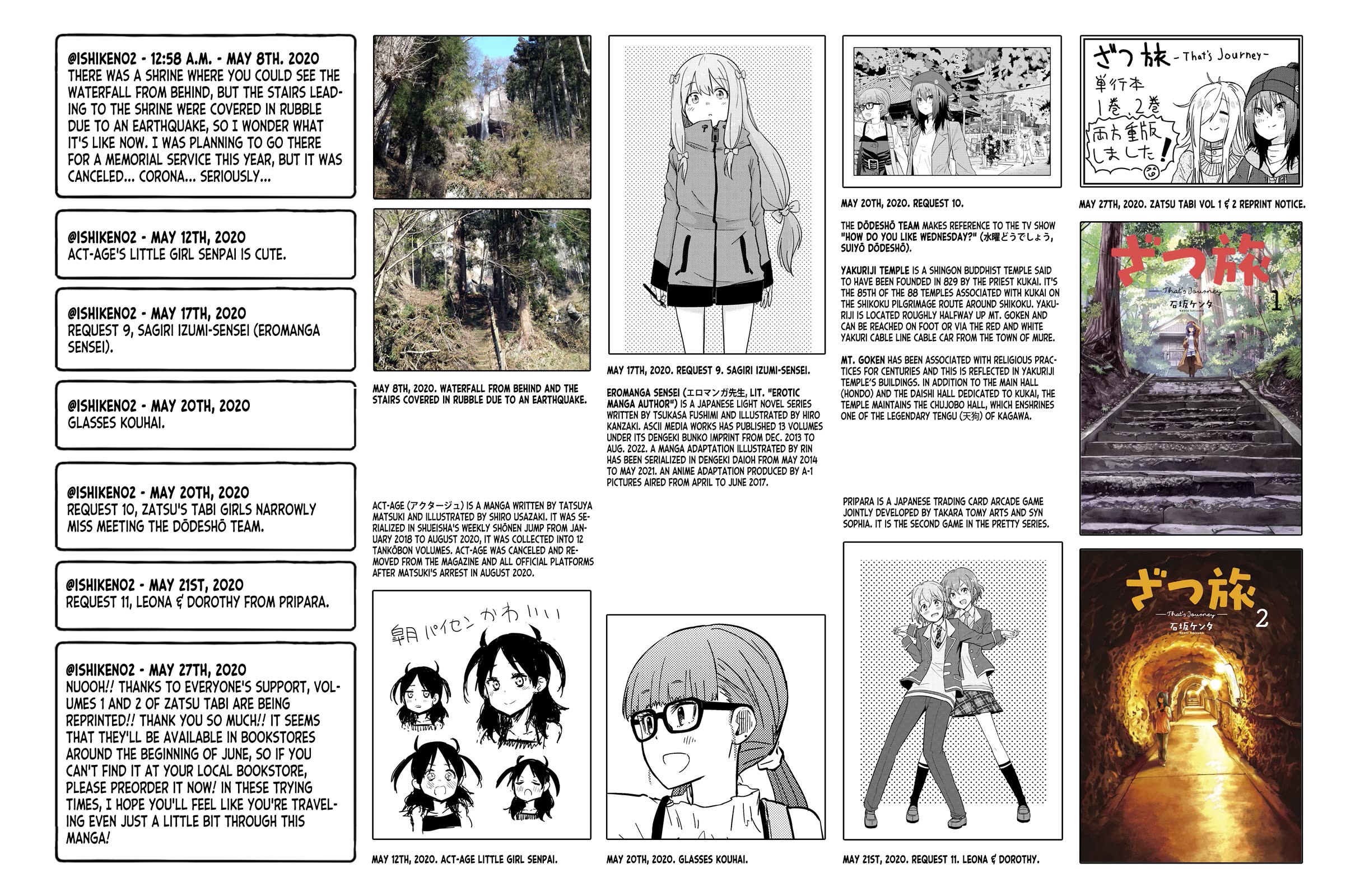 Zatsu Tabi: That's Journey Chapter 16.5 page 14 - Chapter 16.5: Twitter Bonus Content