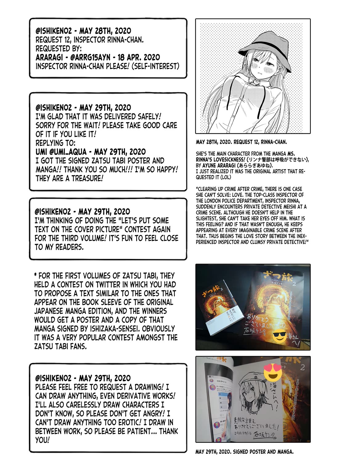 Zatsu Tabi: That's Journey Chapter 16.5 page 21 - Chapter 16.5: Twitter Bonus Content