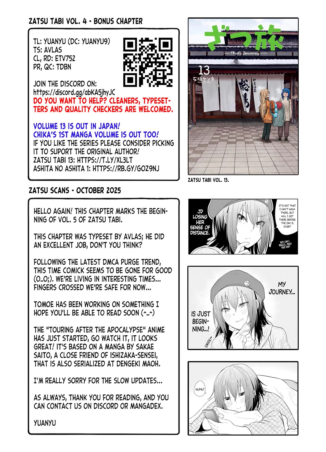 Zatsu Tabi: That's Journey Chapter 20 page 31 - Chapter 20: 16th Trip (Part 1) - A New Trip