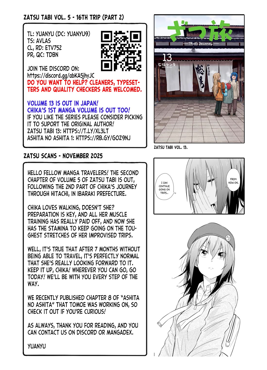 Zatsu Tabi: That's Journey Chapter 21 page 25 - Chapter 21: 16th Trip (Part 2) - What I Can Do Today!