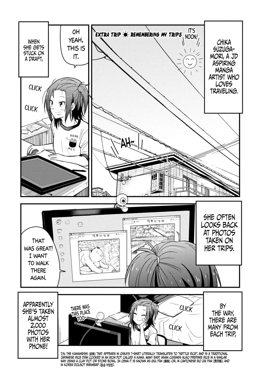 Zatsu Tabi: That's Journey Chapter 27.5 page 1 - Chapter 27.5: Extra Trip - Remembering My Trips