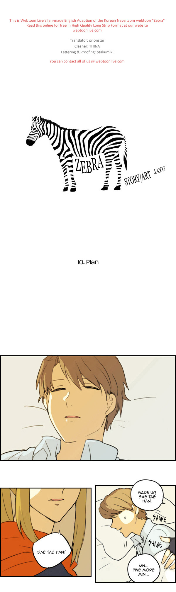 Zebra Chapter 10 page 1 - Chapter 10: Plan