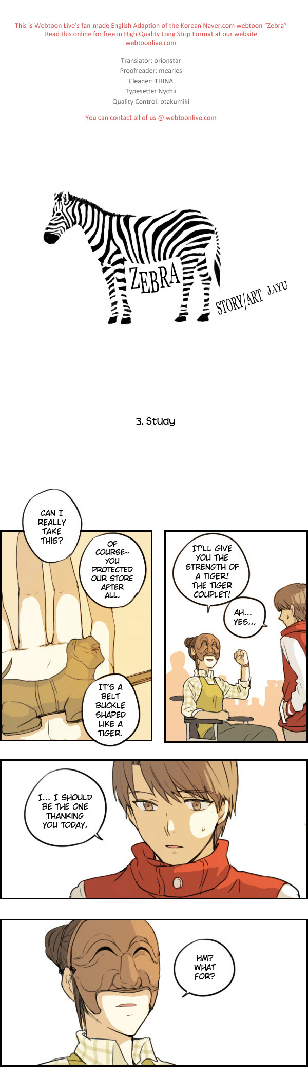Zebra Chapter 3 page 1 - Chapter 3: Study