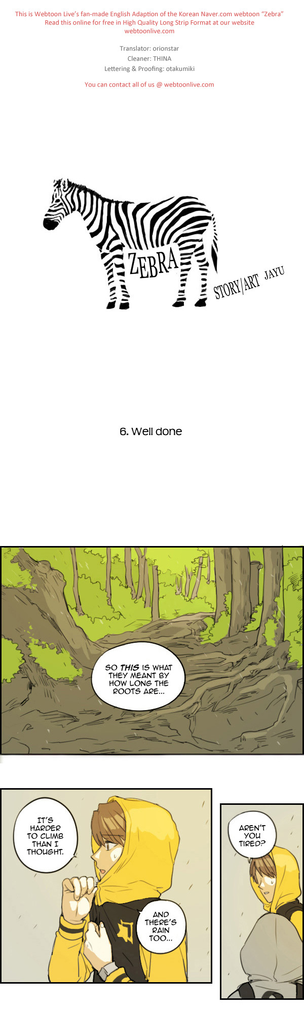 Zebra Chapter 6 page 1 - Chapter 6: Well Done