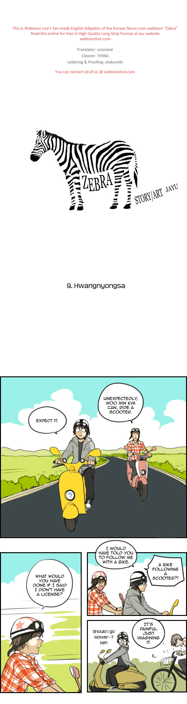 Zebra Chapter 9 page 1 - Chapter 9: Hwangnyongsa