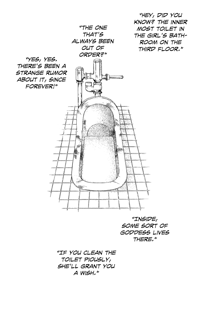 Zekkyou Gakkyuu Chapter 33 page 7 - Chapter 33: The Toilet Goddess