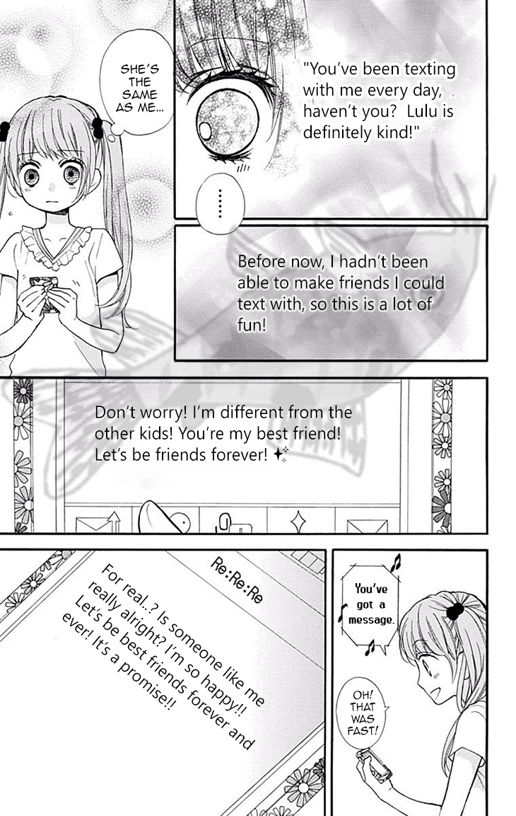Zekkyou Gakkyuu Chapter 45 page 13 - Chapter 45: Mei-chan's text