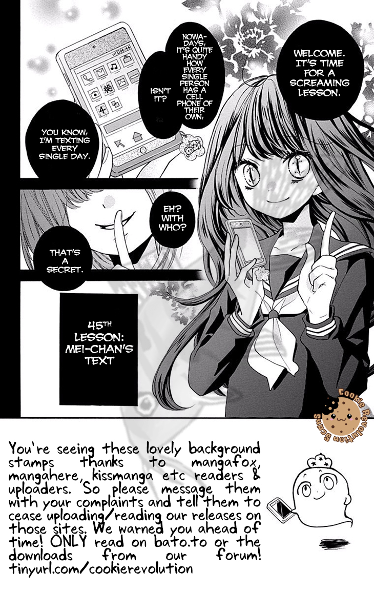 Zekkyou Gakkyuu Chapter 45 page 4 - Chapter 45: Mei-chan's text