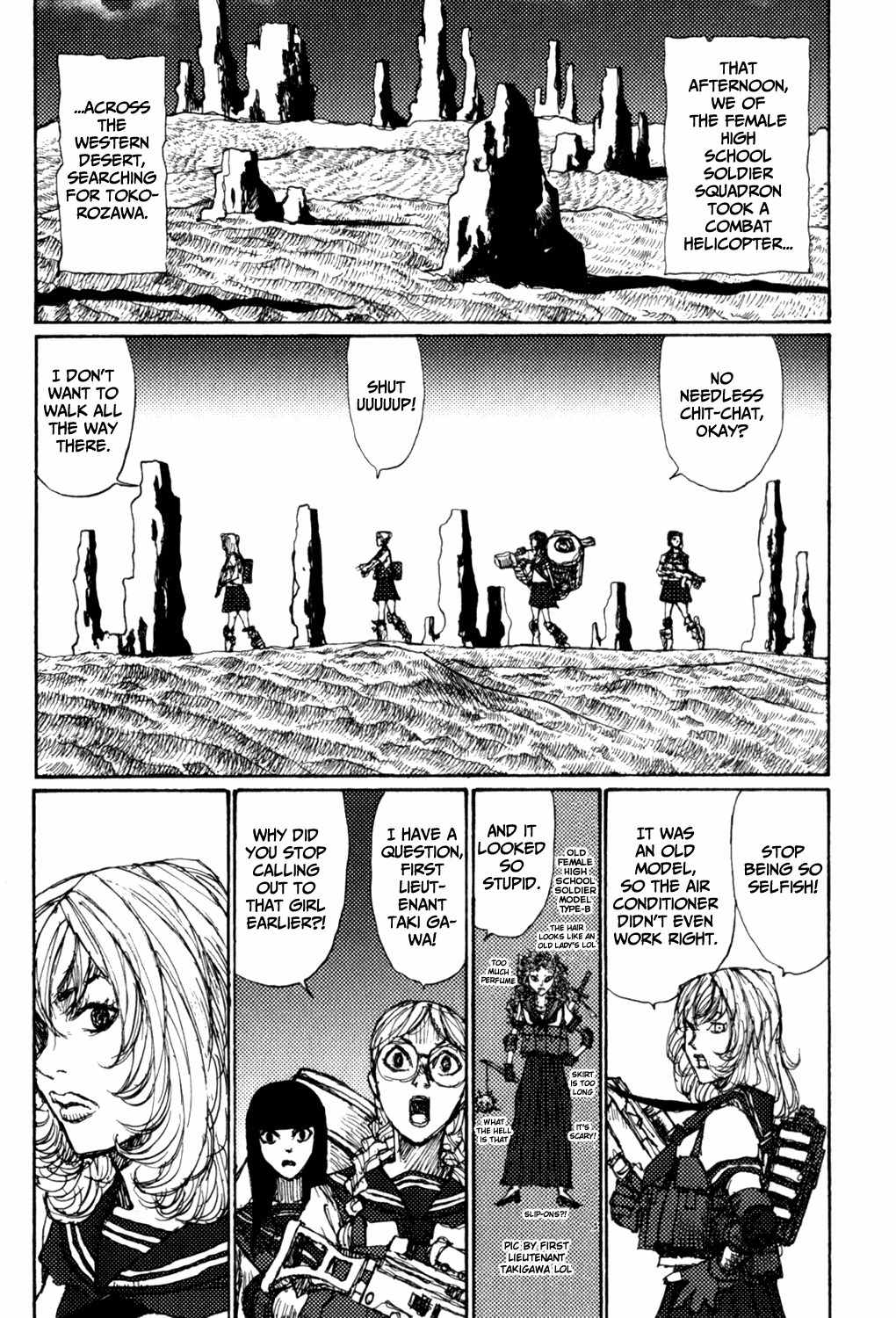 Zenryou naru Itan no Machi Chapter 6 page 10 - Chapter 6: Female High School Soldier