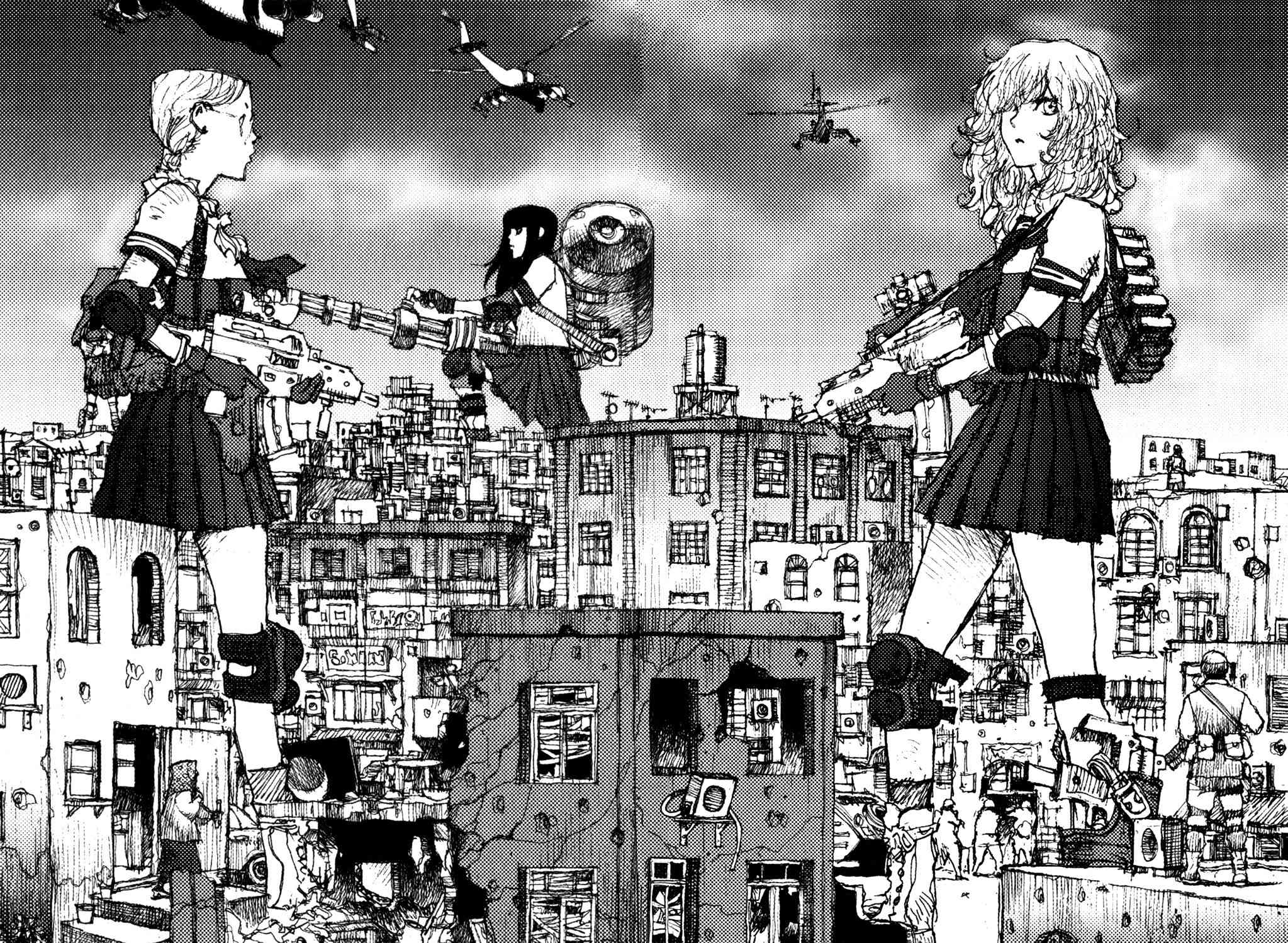 Zenryou naru Itan no Machi Chapter 6 page 3 - Chapter 6: Female High School Soldier