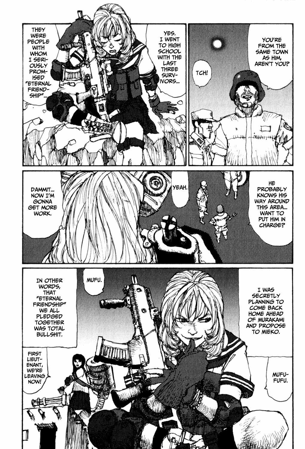 Zenryou naru Itan no Machi Chapter 6 page 9 - Chapter 6: Female High School Soldier