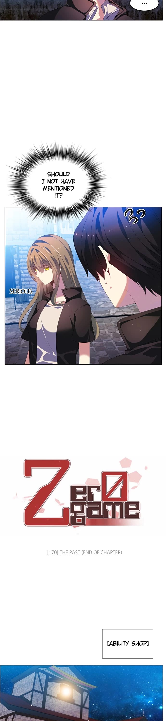 Zero Game Chapter 170 page 13 - Chapter 170: Episode 170 - The Past (End of Chapter)