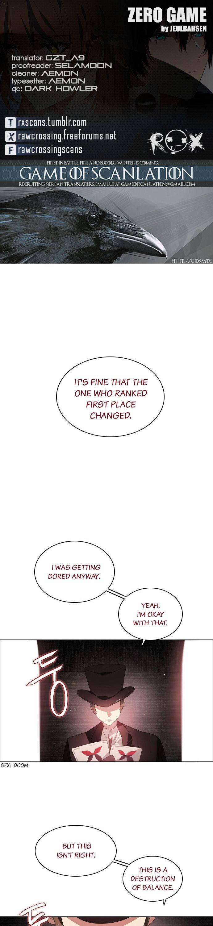 Zero Game Chapter 2 page 1 - Chapter 2