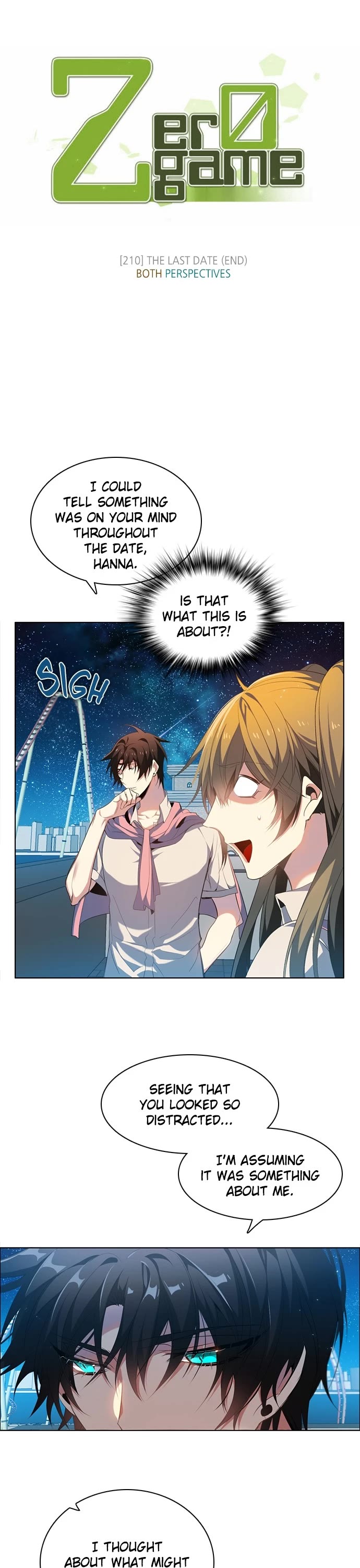 Zero Game Chapter 210 page 2 - Chapter 210: Episode 210 - The Last Date (End of Chapter) Both Perspectives