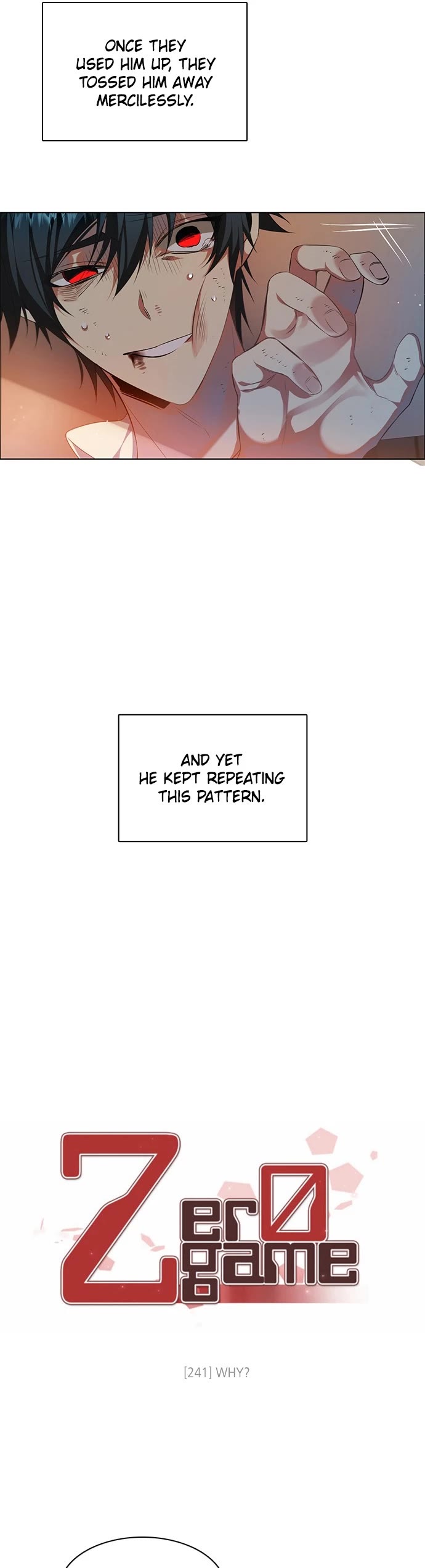 Zero Game Chapter 241 page 4 - Chapter 241: Ep. 241 - Why?