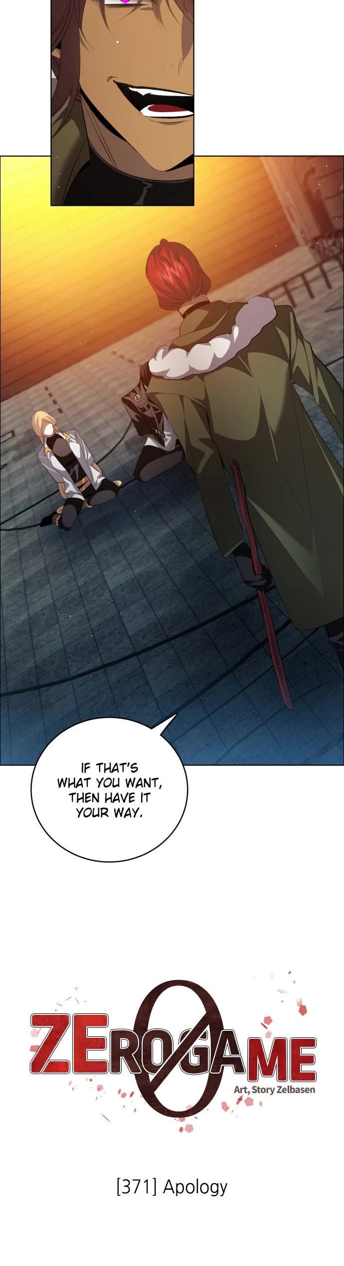 Zero Game Chapter 371 page 10 - Chapter 371: Ep. 371 - Apology