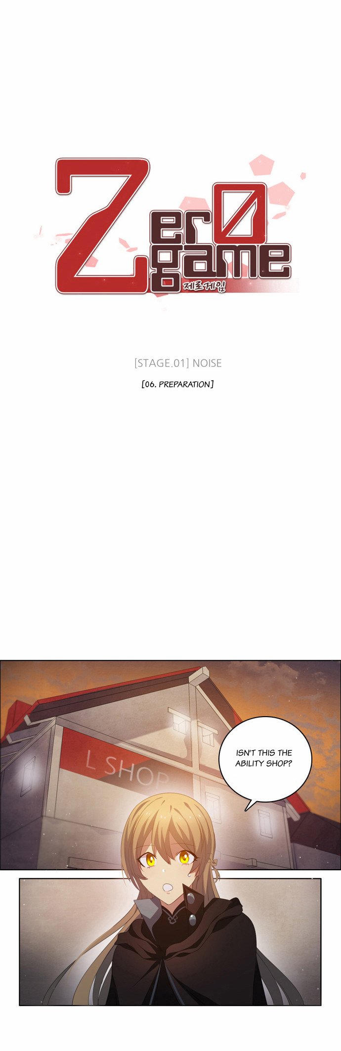 Zero Game Chapter 6 page 17 - Chapter 6 : [Stage.01 Noise] [06 Preparation]