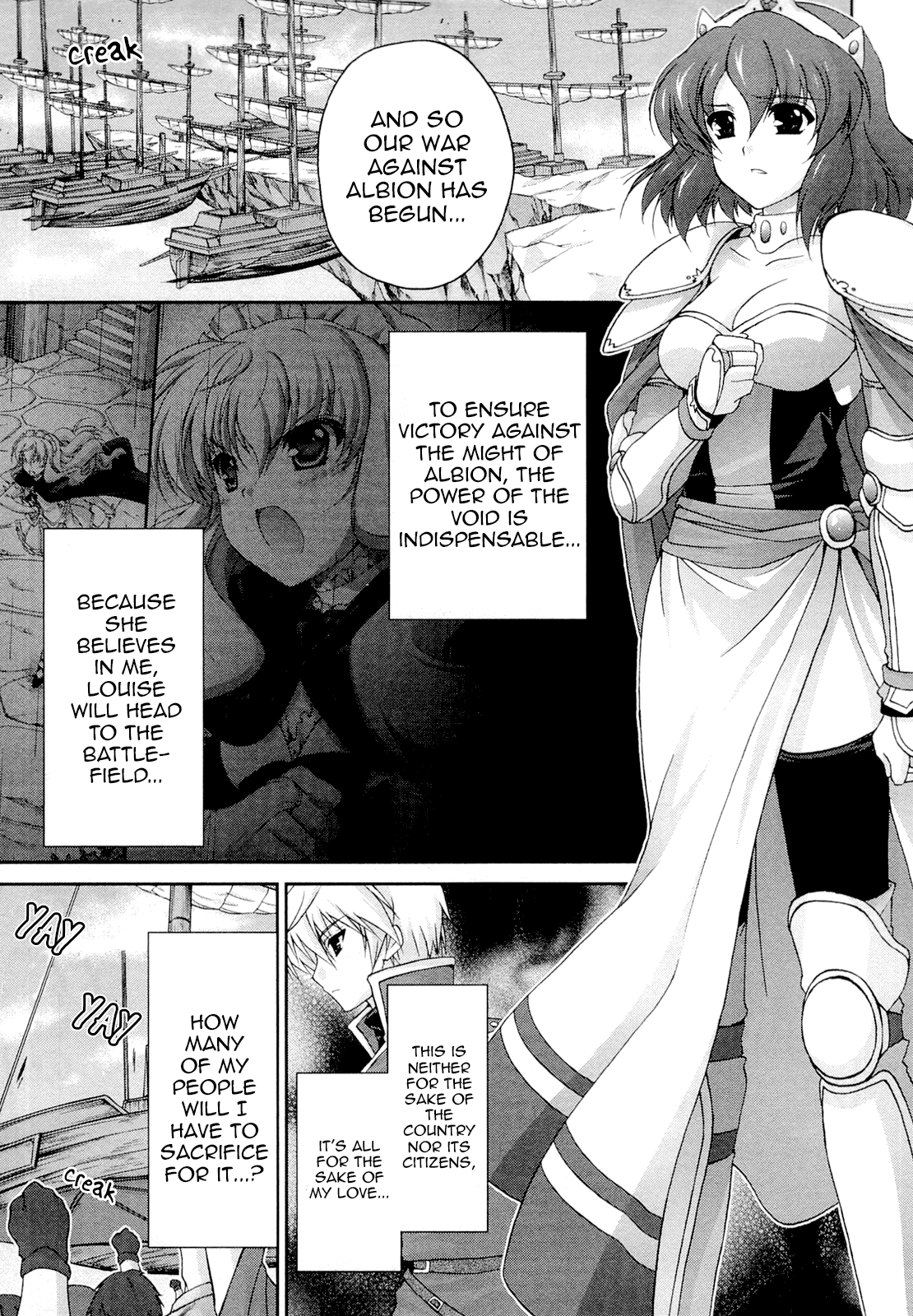 Zero no Tsukaima Chevalier Chapter 11 page 1 - Chapter 11: The Ruby of Atonement