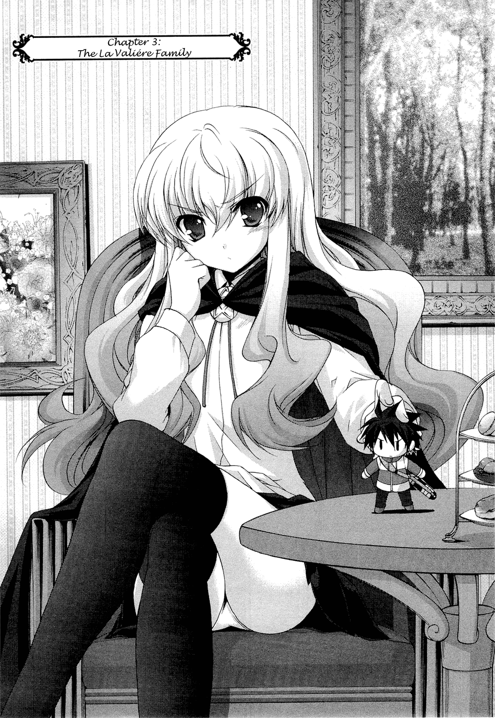 Zero no Tsukaima Chevalier Chapter 3 page 1 - Chapter 3: The La Valiére Family