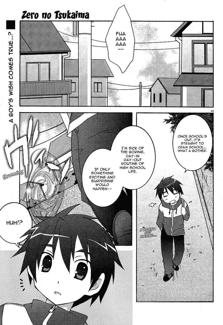 Zero no Tsukaima Chapter 1 page 3 - Chapter 1: I am a Familiar