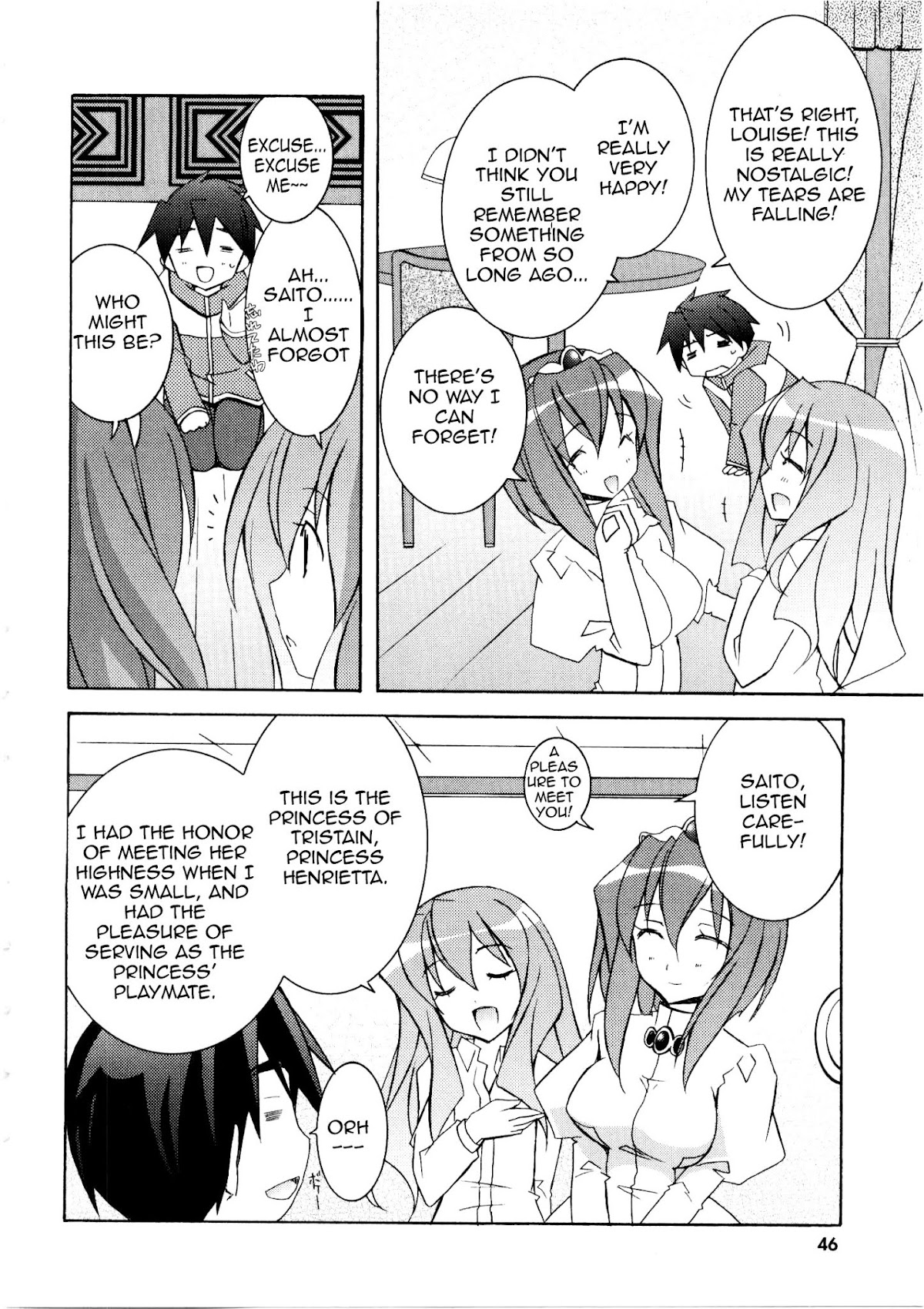 Zero no Tsukaima Chapter 13 page 10 - Chapter 13: A Childhood Friend's Request