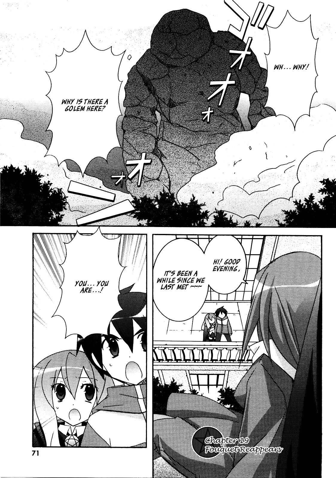 Zero no Tsukaima Chapter 19 page 1 - Chapter 19: Fouquet Reappears